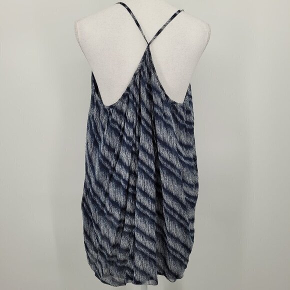 Lucky Brand Navy Blue Stripe Woven Keyhole Tank Top - Picture 5 of 10
